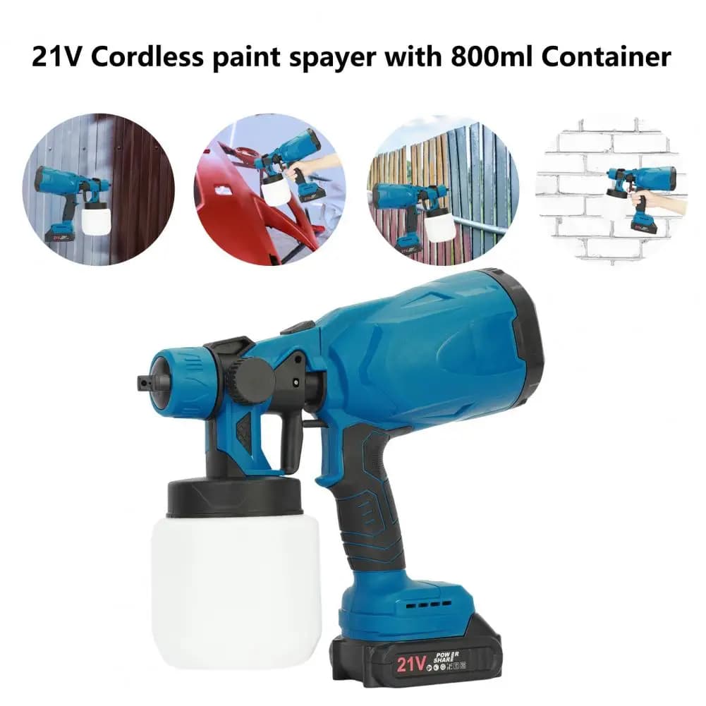 Mini Paint Sprayer Long-Spray Distance 3 Spray Patterns, Rechargeable Multipurpose... image 2