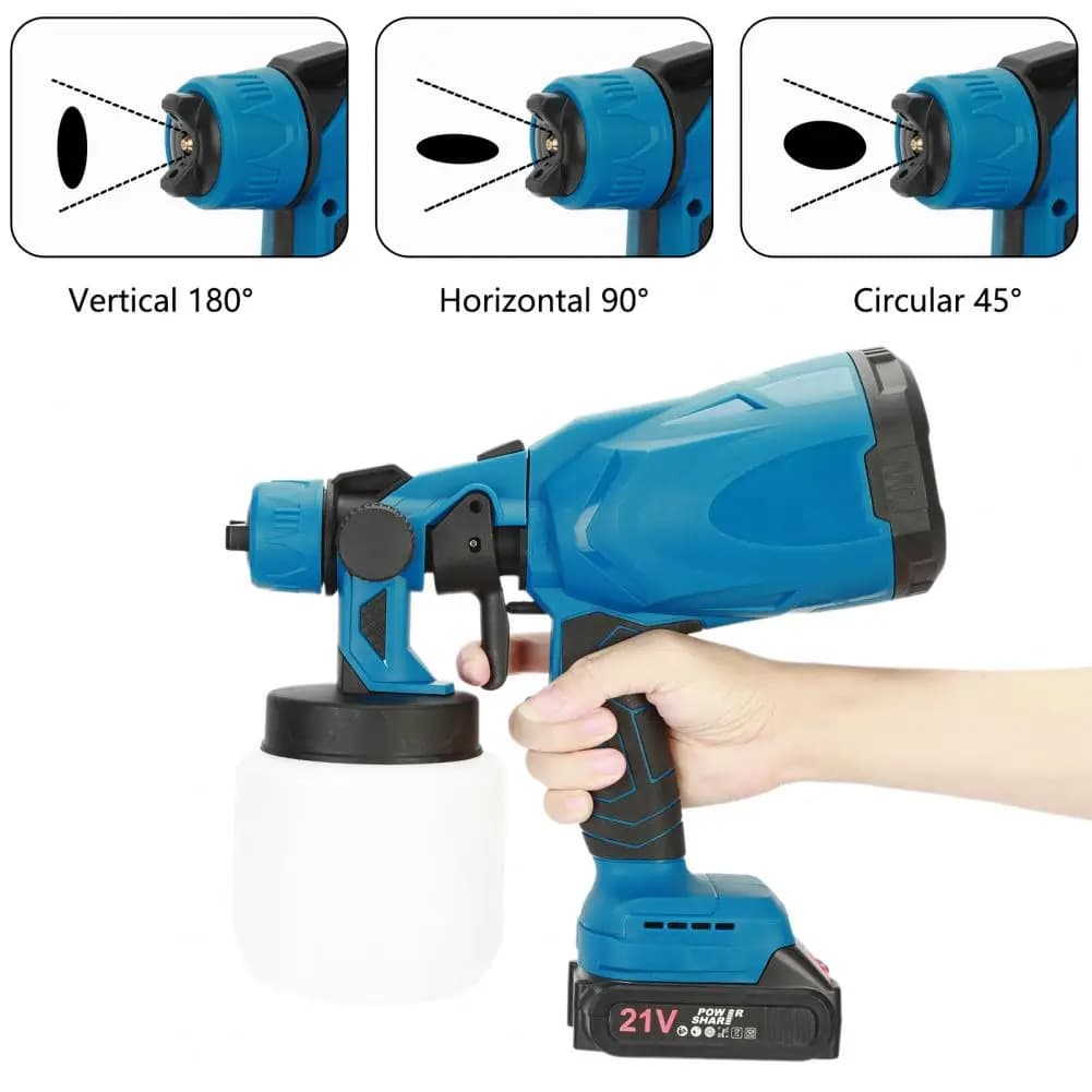Mini Paint Sprayer Long-Spray Distance 3 Spray Patterns, Rechargeable Multipurpose... image 3