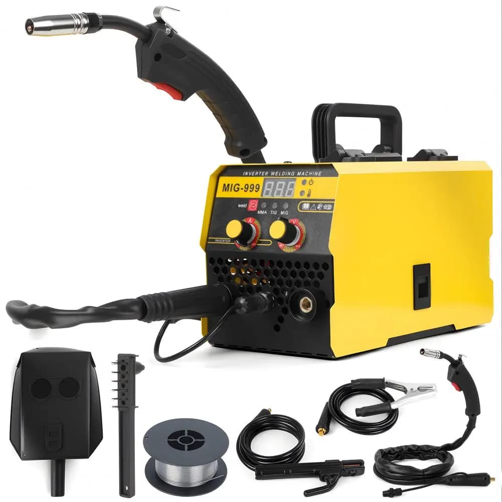 3-in-1 Gasless MIG Welder Machine, 140A Portable Welding Kit for Home, 110V/220V Dual Voltage Welding Machine