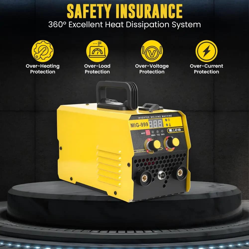 3-in-1 Gasless MIG Welder Machine, 140A Portable Welding Kit for Home, 110V/220V Dual Voltage Welding Machine