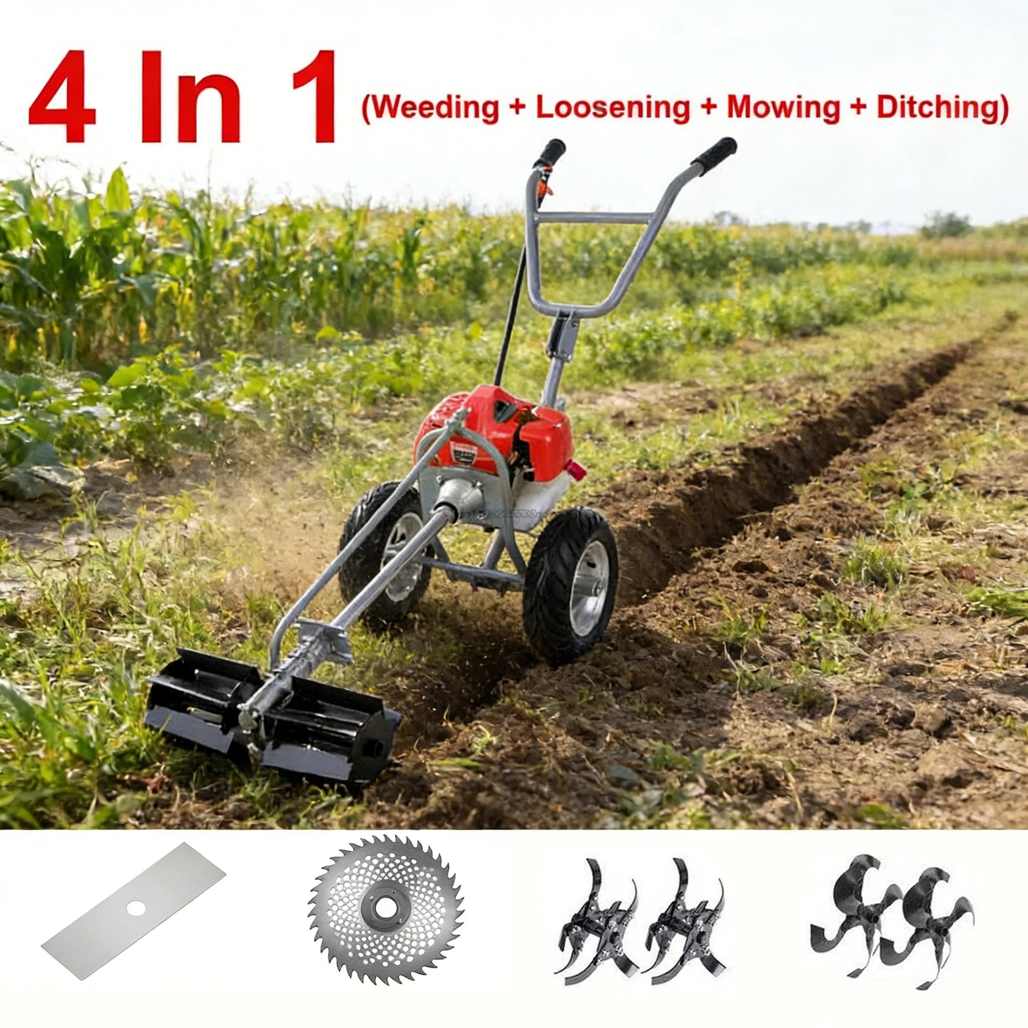 Multi Function 2 Stroke Engine Power Tool For Garden Use Compatible With Brush Cutter Cultivator And Lawn Maintenance Equipment