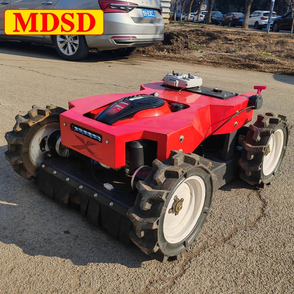 Remote Control Lawn Mower GPS Navigation Robot Grass Cutter Slope-Climbing Waterproof Lawn Mower for Large Yard Golf Course