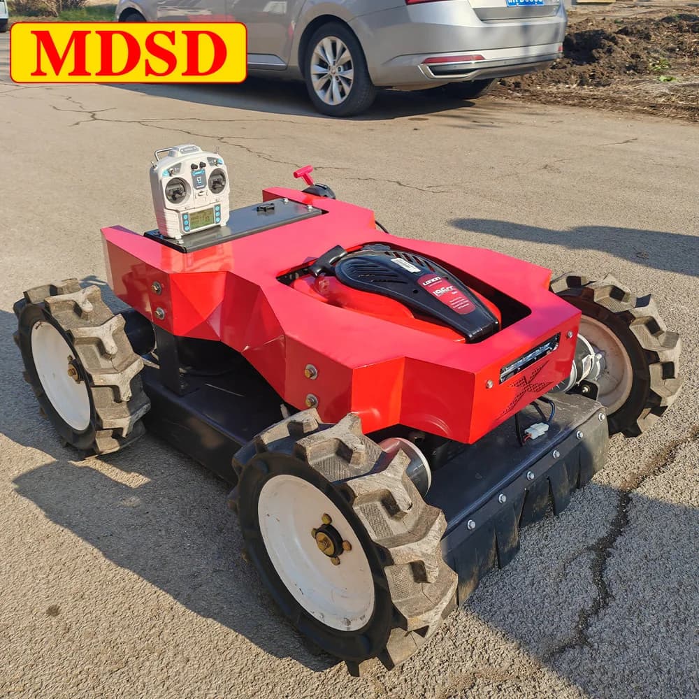 Remote Control Lawn Mower GPS Navigation Robot Grass Cutter Slope-Climbing Waterproof Lawn Mower for Large Yard Golf Course