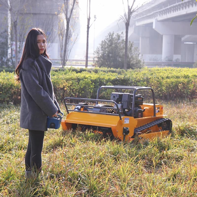 Customized CE EPA Certified Remote Control Grass Cutting Crushing Robot Flail Lawn Mower Self-Propelled for Orchard Farm Lawn