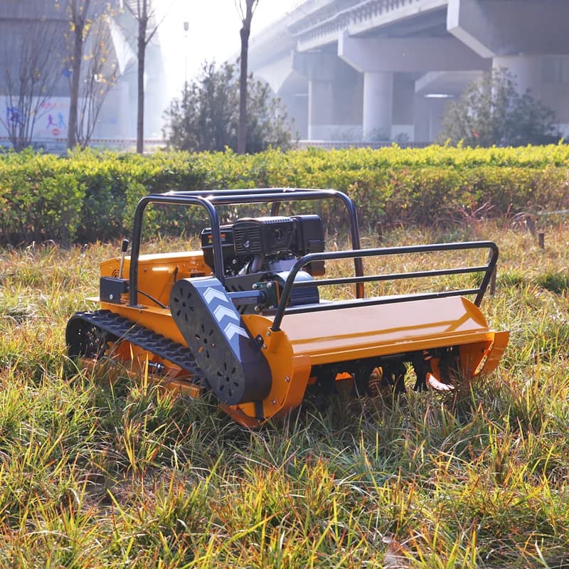 Customized CE EPA Certified Remote Control Grass Cutting Crushing Robot Flail Lawn Mower Self-Propelled for Orchard Farm Lawn