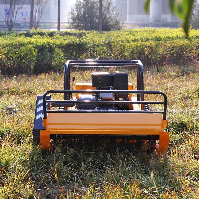 Customized CE EPA Certified Remote Control Grass Cutting Crushing Robot Flail Lawn Mower Self-Propelled for Orchard Farm Lawn