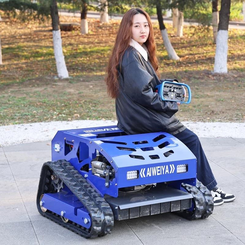 Customized Ce certified 550mm manufacturer sells remote-controlled tracked smart lawn mowers at a low price